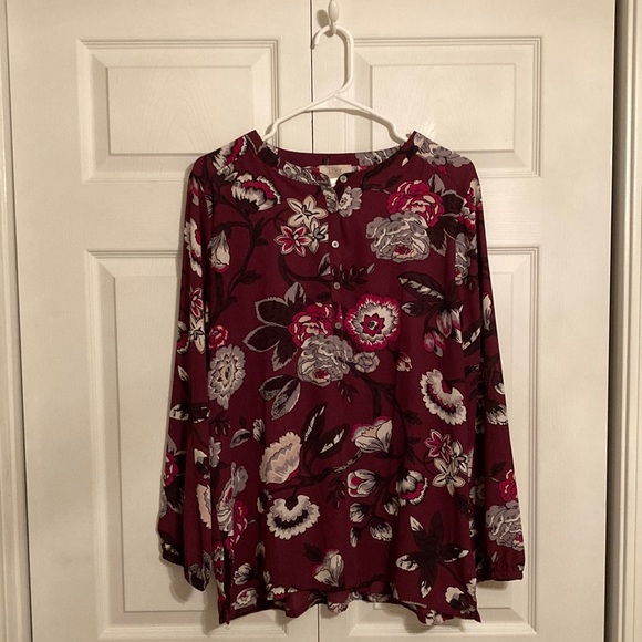 Loft Floral Blouse - Picture 1 of 3